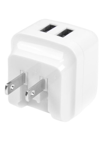StarTech.com Caricabatterie da Muro a doppia porta x2 USB ad alta potenza ( 17W   3.4 Amp ) con prese da viaggio