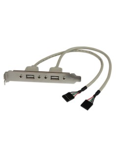 StarTech.com Adattatore piastra slot USB A femmina 2 porte