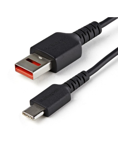 StarTech.com Cavo di ricarica USB C sicuro da 1 m - Cavo di sola alimentazione da USB-A a USB type C con blocco dati - Cavo