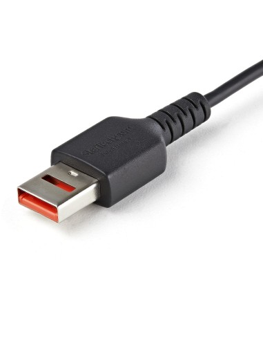 StarTech.com Cavo di ricarica USB C sicuro da 1 m - Cavo di sola alimentazione da USB-A a USB type C con blocco dati - Cavo