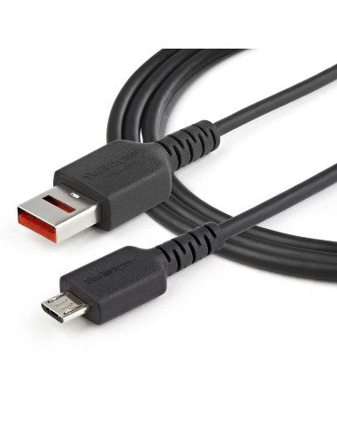 StarTech.com Cavo di ricarica Micro USB sicuro da 1 m - Cavo di sola alimentazione da USB-A a Micro USB con blocco dati - Cavo
