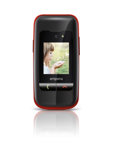 Emporia ONE 6,1 cm (2.4") 80 g Nero, Rosso Telefono per anziani