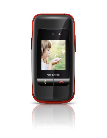 Emporia ONE 6,1 cm (2.4") 80 g Nero, Rosso Telefono per anziani