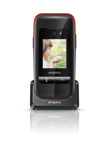 Emporia ONE 6,1 cm (2.4") 80 g Nero, Rosso Telefono per anziani