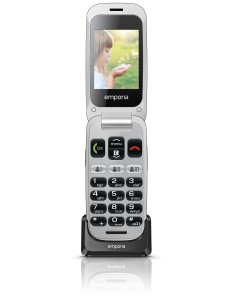 Emporia ONE 6,1 cm (2.4") 80 g Grigio, Argento Telefono per anziani
