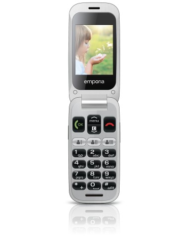 Emporia ONE 6,1 cm (2.4") 80 g Grigio, Argento Telefono per anziani