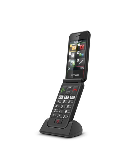 Emporia SIMPLICITYglam 7,11 cm (2.8") 102 g Nero Telefono per anziani
