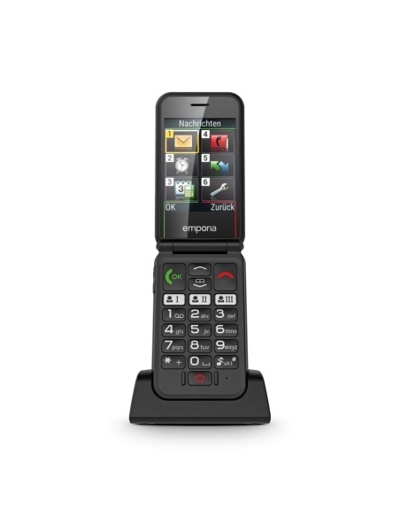 Emporia SIMPLICITYglam 7,11 cm (2.8") 102 g Nero Telefono per anziani