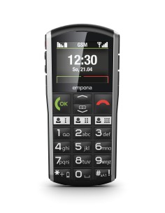 Emporia SiMPLiCiTY 5,08 cm (2") 90 g Nero, Argento Telefono per anziani