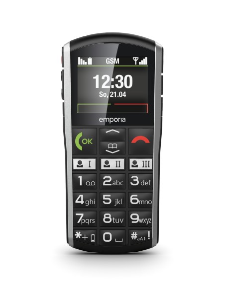 Emporia SiMPLiCiTY 5,08 cm (2") 90 g Nero, Argento Telefono per anziani