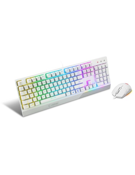 MSI Vigor GK30 Combo White tastiera Mouse incluso USB QWERTY Italiano Bianco