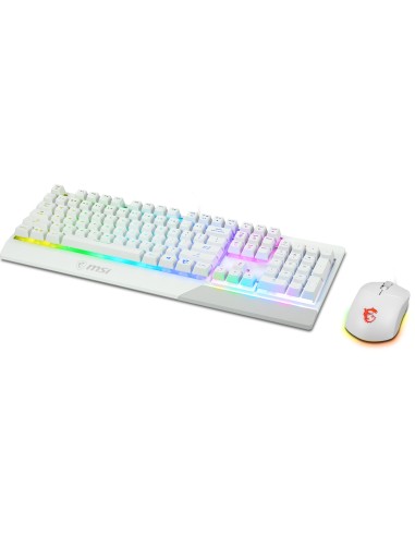 MSI Vigor GK30 Combo White tastiera Mouse incluso USB QWERTY Italiano Bianco