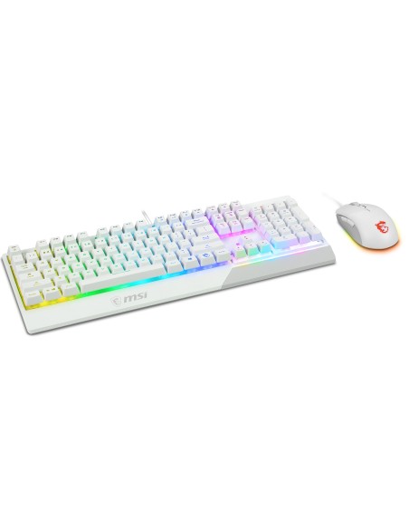 MSI Vigor GK30 Combo White tastiera Mouse incluso USB QWERTY Italiano Bianco
