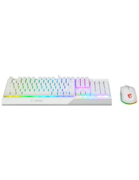 MSI Vigor GK30 Combo White tastiera Mouse incluso USB QWERTY Italiano Bianco
