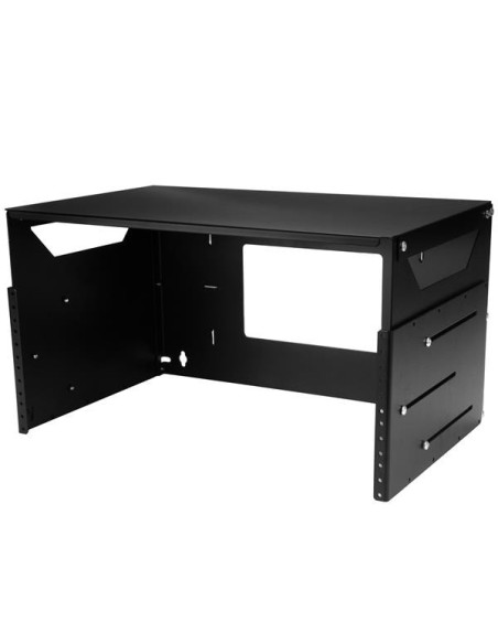 StarTech.com Rack Armadio per Montaggio a Parete con Mensola Incorporata - Accaio - 4U