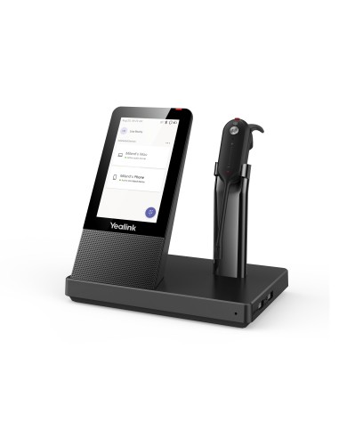 Yealink WH67 Teams Auricolare Wireless A clip, A Padiglione, Passanuca Ufficio Bluetooth Base di ricarica Nero