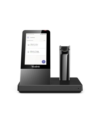 Yealink WH67 Teams Auricolare Wireless A clip, A Padiglione, Passanuca Ufficio Bluetooth Base di ricarica Nero