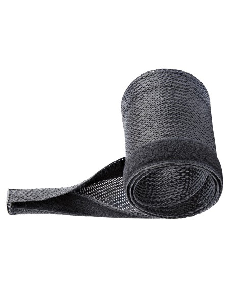 StarTech.com Guaina per cavi da 3 m con chiusura a strappo, accorciabile, diametro 3 cm, organizzatore per cavi di rete  