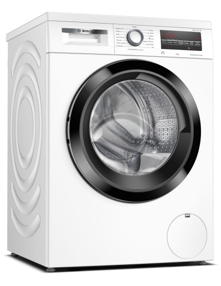 Bosch Serie 6 Lavatrice a carica frontale, , 9 kg, 1400 g min., Cl. A, Doppio attacco, Top removibile.