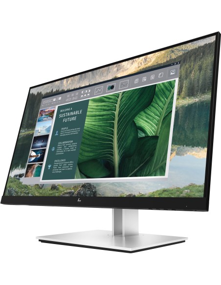 HP E24u G4 Monitor PC 60,5 cm (23.8") 1920 x 1080 Pixel Full HD LCD Nero, Argento