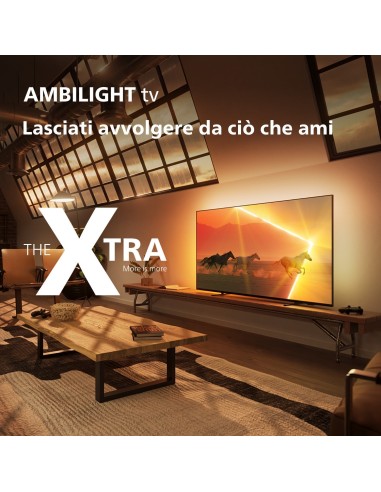Philips Ambilight TV The Xtra 9008 65“ MiniLED 4K UHD Dolby Vision e Dolby Atmos