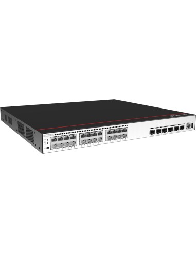 Huawei S5735-S24P4XE-V2 Gigabit Ethernet (10 100 1000) Supporto Power over Ethernet (PoE) 1U Nero, Metallico