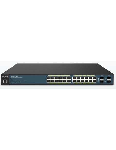EnGenius EWS7928P switch di rete Gestito L2 Gigabit Ethernet (10 100 1000) Supporto Power over Ethernet (PoE) 1U Nero, Blu