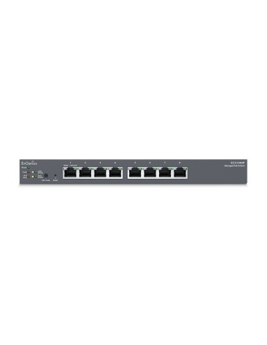 EnGenius ECS1008P switch di rete Gestito L2 Gigabit Ethernet (10 100 1000) Supporto Power over Ethernet (PoE) Nero