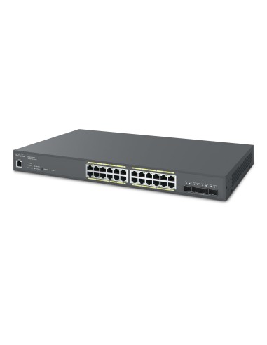 EnGenius ECS1528P switch di rete Gestito L2+ Gigabit Ethernet (10 100 1000) Supporto Power over Ethernet (PoE) Grigio