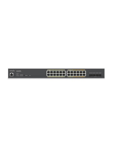 EnGenius ECS2528FP switch di rete Gestito L2+ Gigabit Ethernet (10 100 1000) Supporto Power over Ethernet (PoE) Nero