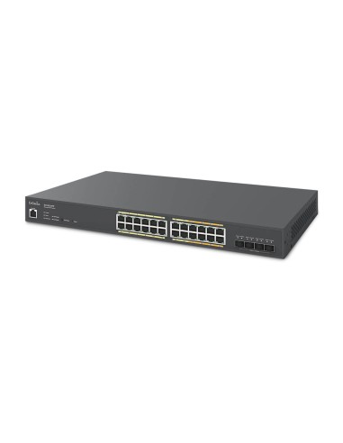 EnGenius ECS2528FP switch di rete Gestito L2+ Gigabit Ethernet (10 100 1000) Supporto Power over Ethernet (PoE) Nero
