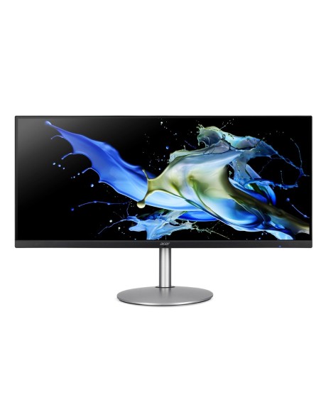 Acer CB342CU Monitor PC 86,4 cm (34") 3440 x 1440 Pixel UltraWide Quad HD LCD Nero, Argento