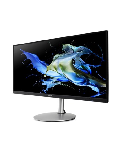 Acer CB342CU Monitor PC 86,4 cm (34") 3440 x 1440 Pixel UltraWide Quad HD LCD Nero, Argento