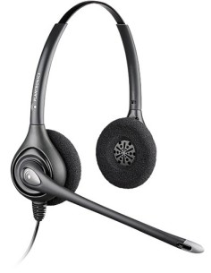 POLY SupraPlus Wideband HW261N Auricolare Cablato A Padiglione Ufficio Nero