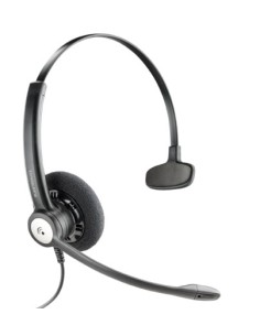 POLY Entera HW111N QD Auricolare Cablato A Padiglione Ufficio Nero