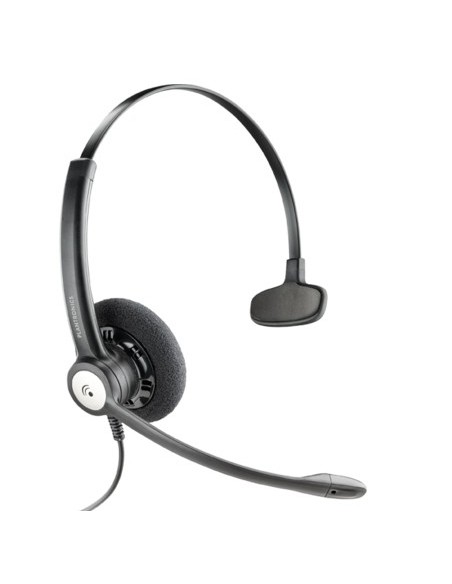POLY Entera HW111N QD Auricolare Cablato A Padiglione Ufficio Nero
