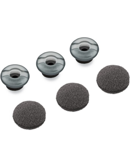 POLY 81292-02 cuscinetto per auricolari Silicone Grigio 3 pz