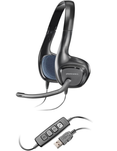 POLY .Audio 628 Auricolare Cablato A Padiglione Ufficio Nero