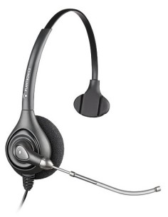 POLY SupraPlus HW351 A Wideband Auricolare Cablato A Padiglione Ufficio Argento