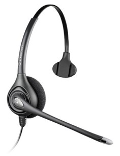 POLY SupraPlus HW351N A Wideband Auricolare Cablato A Padiglione Ufficio Argento