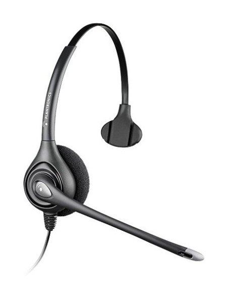 POLY SupraPlus HW351N A Wideband Auricolare Cablato A Padiglione Ufficio Argento