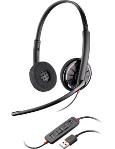 POLY Blackwire C320-M Auricolare Cablato A Padiglione Musica e Chiamate Nero