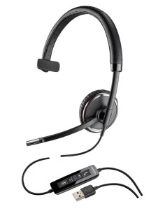 POLY Blackwire C510 Auricolare Cablato A Padiglione Musica e Chiamate Nero
