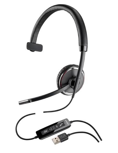 POLY Blackwire C510 Auricolare Cablato A Padiglione Musica e Chiamate Nero