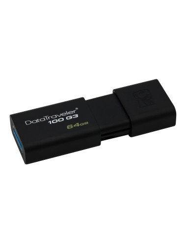 Kingston Technology DataTraveler 100 G3 unità flash USB 64 GB USB tipo A 3.2 Gen 1 (3.1 Gen 1) Nero