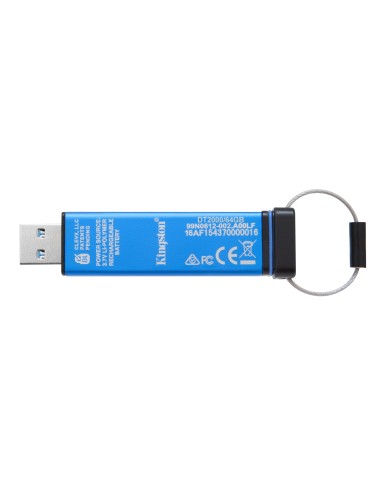 Kingston Technology DataTraveler 2000 64GB unità flash USB USB tipo A 3.2 Gen 1 (3.1 Gen 1) Blu