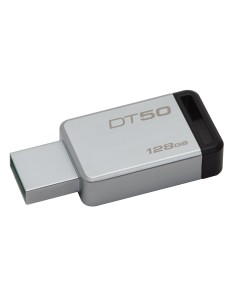 Kingston Technology DataTraveler 50 128GB unità flash USB USB tipo A 3.2 Gen 1 (3.1 Gen 1) Nero, Argento