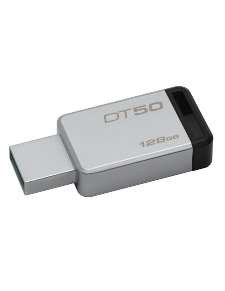 Kingston Technology DataTraveler 50 128GB unità flash USB USB tipo A 3.2 Gen 1 (3.1 Gen 1) Nero, Argento