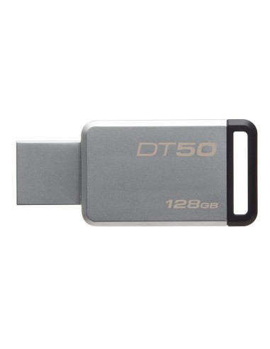 Kingston Technology DataTraveler 50 128GB unità flash USB USB tipo A 3.2 Gen 1 (3.1 Gen 1) Nero, Argento