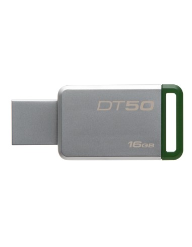 Kingston Technology DataTraveler 50 16GB unità flash USB USB tipo A 3.2 Gen 1 (3.1 Gen 1) Verde, Argento